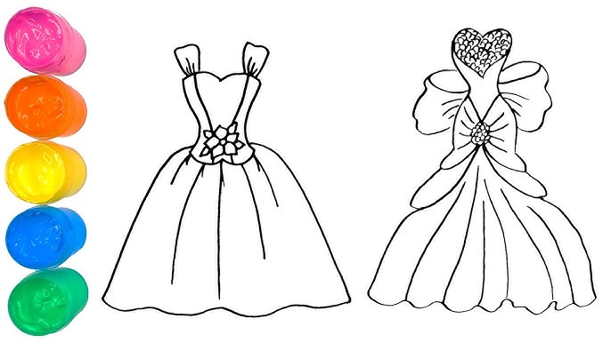 Як легко намалювати гарне плаття: ескізи й поради