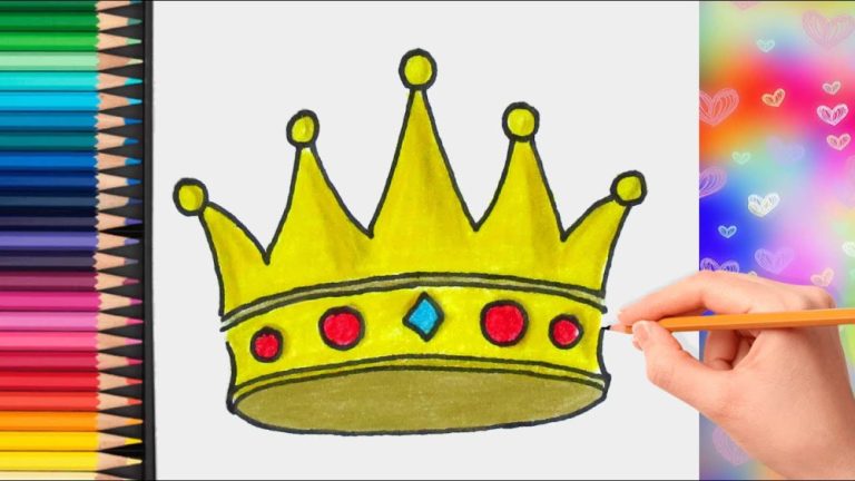 Як легко намалювати корону крок за кроком