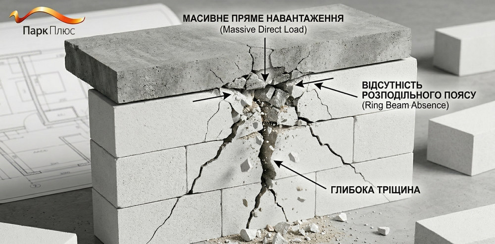 Тріщини в стінах з газобетону: Топ-5 фатальних помилок при кладці першого ряду та армуванні, які зруйнують ваш дім