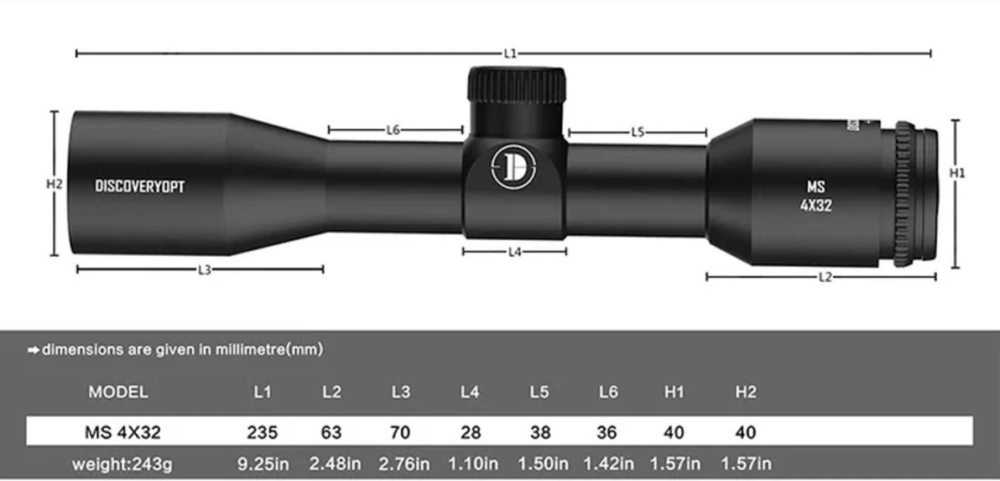 Приціл оптичний Discovery Optics